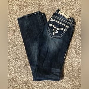 Rock revival dark wash boot cut jeans
